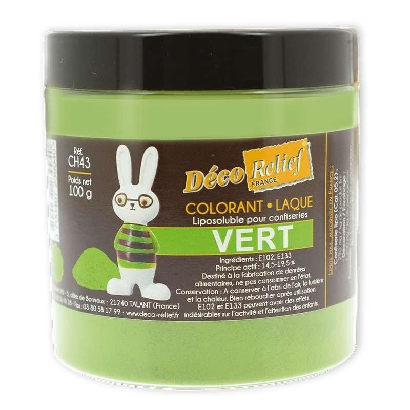 Colorant liposoluble vert - 100 g - Déco Relief - Meilleur du Chef