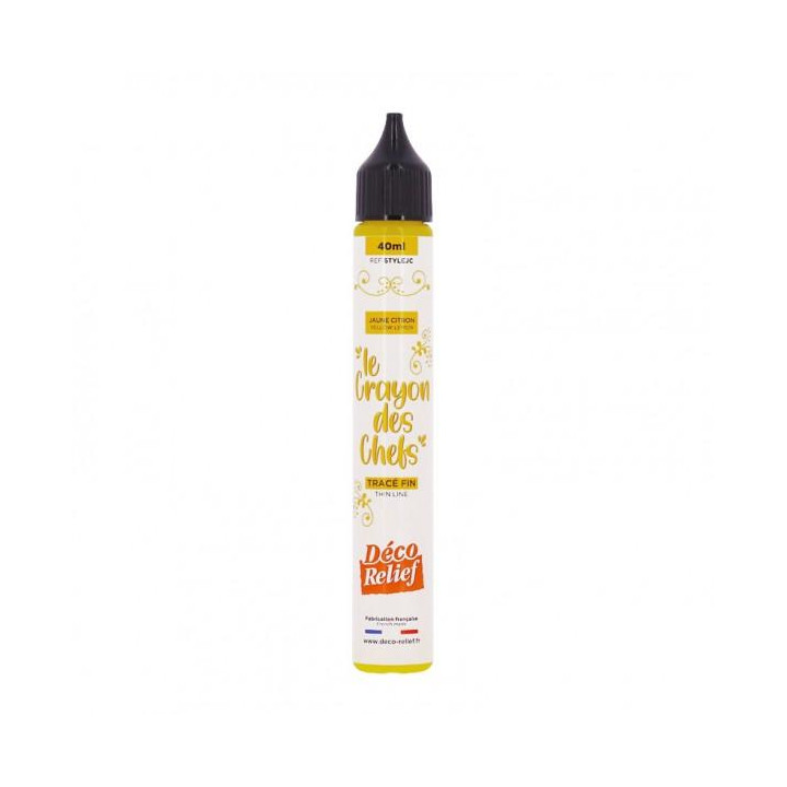 Crayon écriture alimentaire Jaune citron