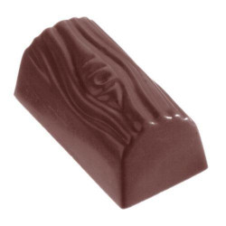 Plaque moule bonbons chocolat Bûches bois - 44 empreintes