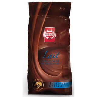 Chocolat de couverture lait 34 % cacao en gouttes 5 kg