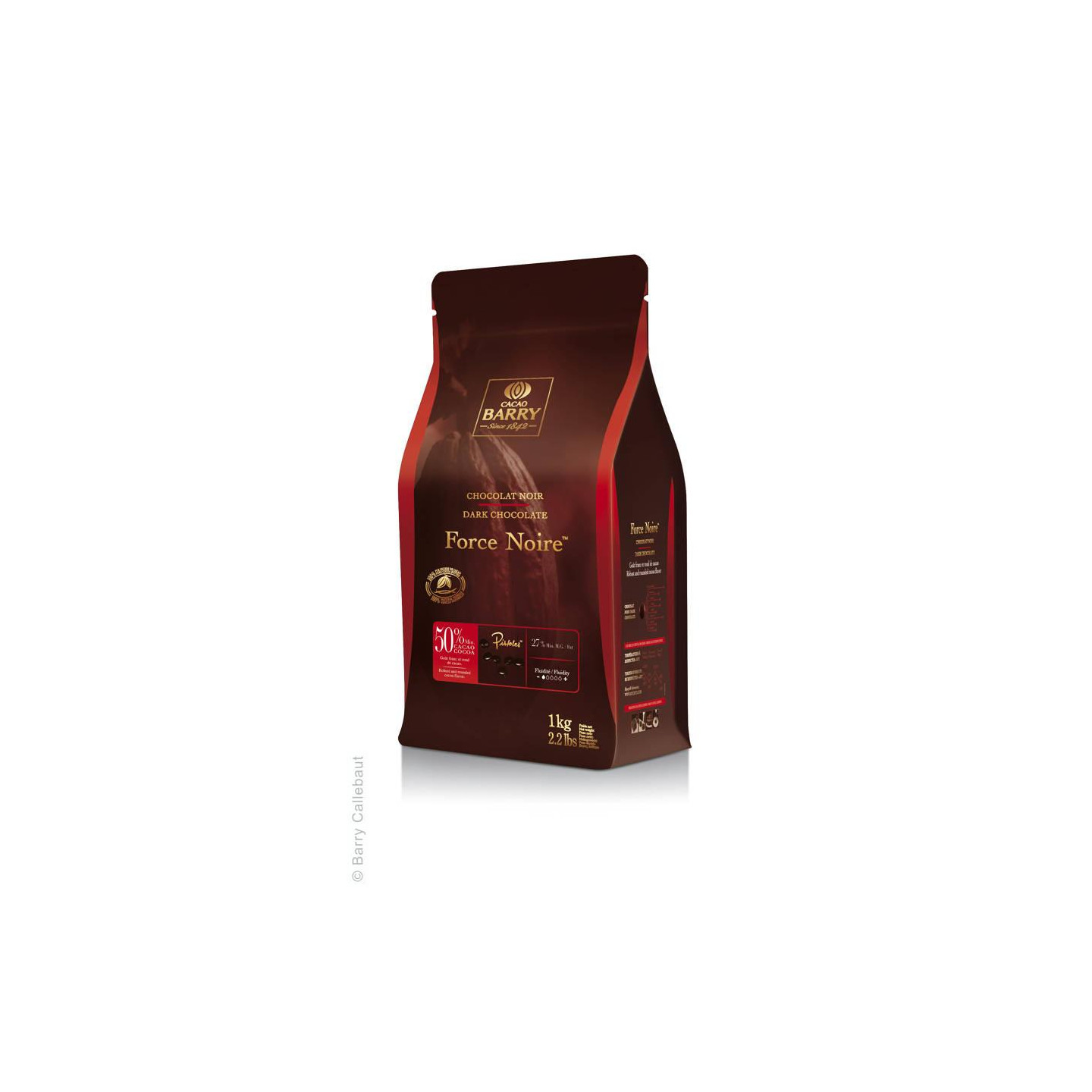 Chocolat noir Force Noire 50% - 1 kg - Cacao Barry