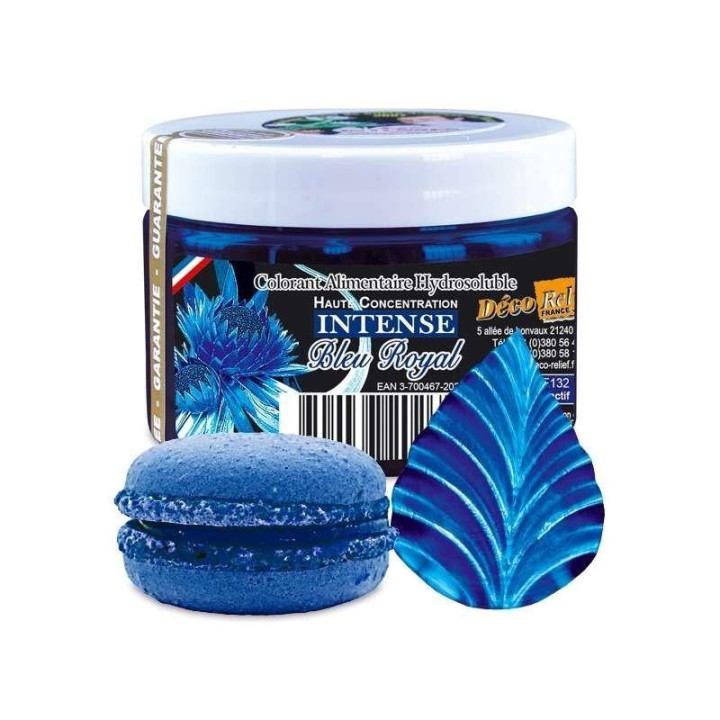Colorant alimentaire bleu royal - hydrosoluble - 50 g - Déco Relief -  Meilleur du Chef