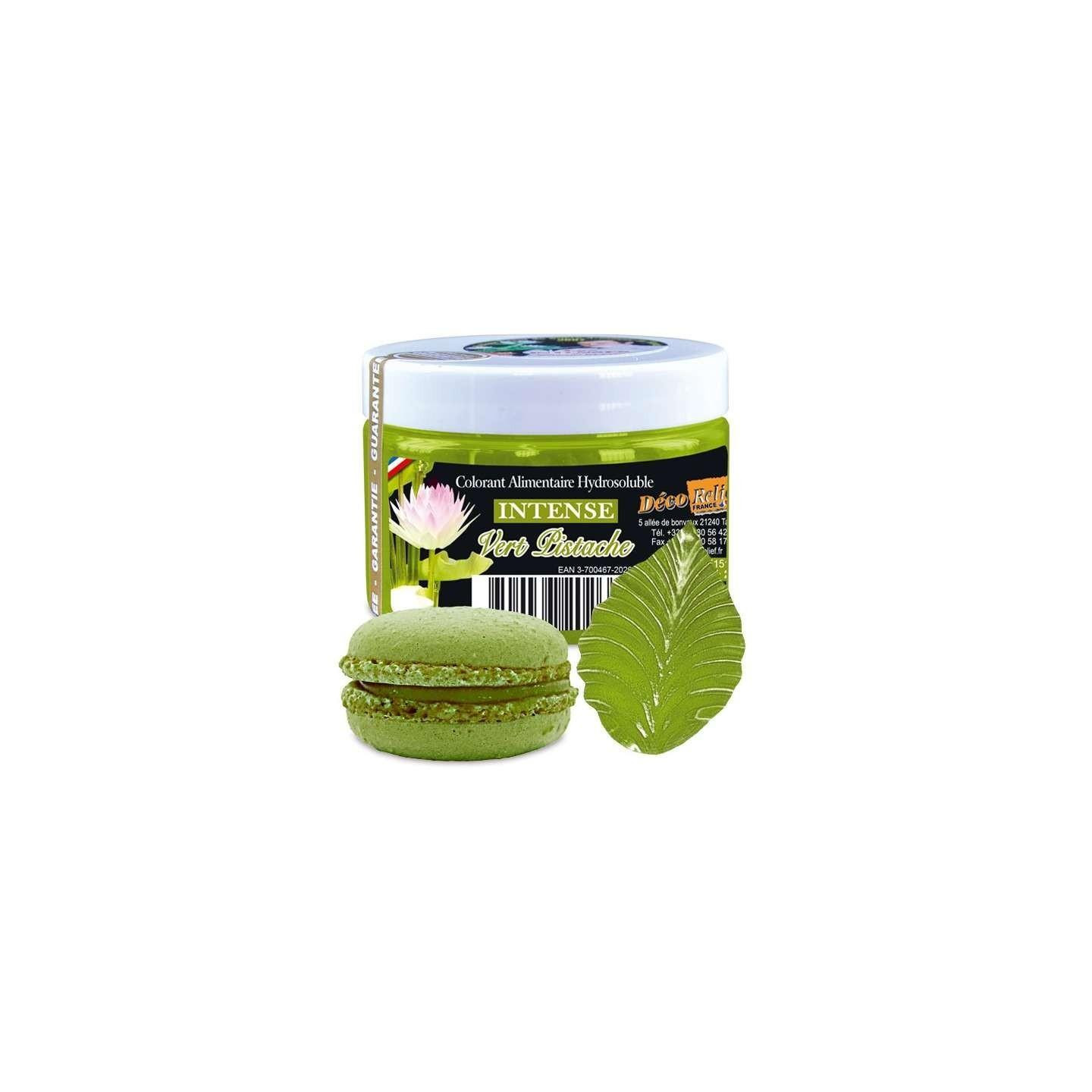 Colorant alimentaire en poudre hydrosoluble vert pistache 10 gr