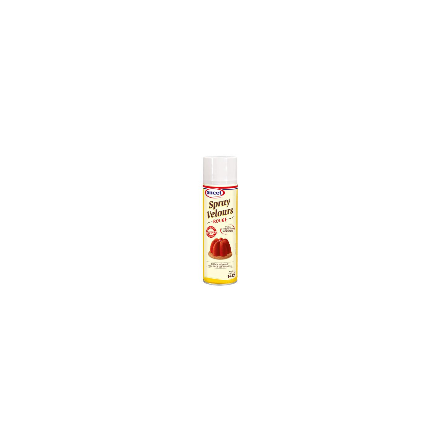 spray colorant alimentaire nacré rouge professionnel 400 ml