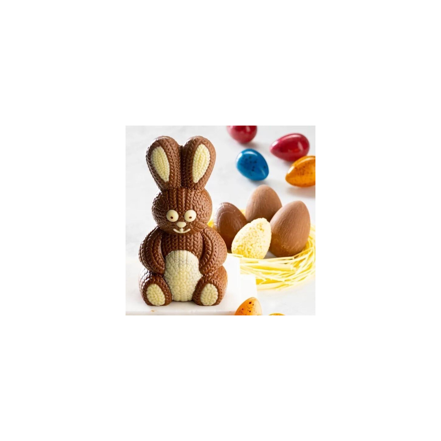 Moule lapin tricot 15 cm - cacao barry