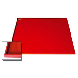 Tapis silicone lisse avec rebords - 370x570x15 mm