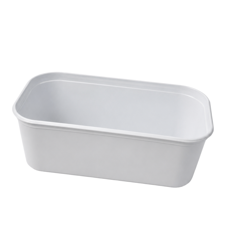 Bac plastique Serup 5L vue de face : stockage glace artisanale