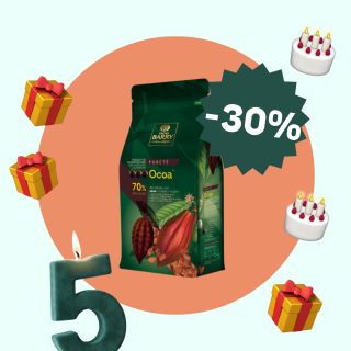 Chocolat de couverture noir 70 % cacao Ocoa 1 kg - Cacao Barry