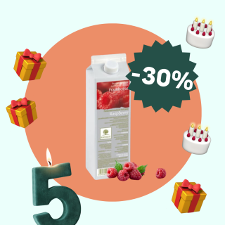 Purée de framboise 1 kg - Ravifruit