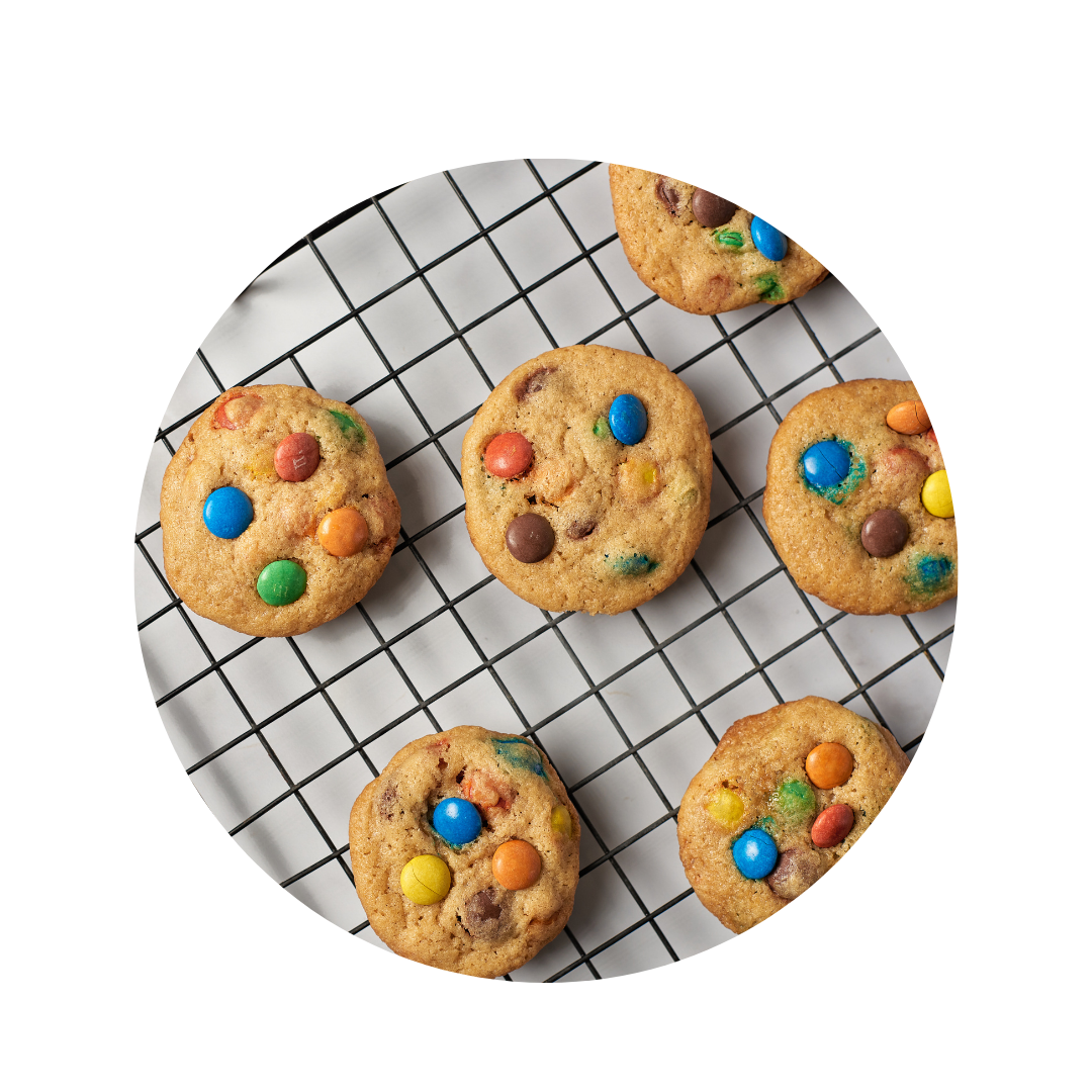 Cookies Smarties et M&m's