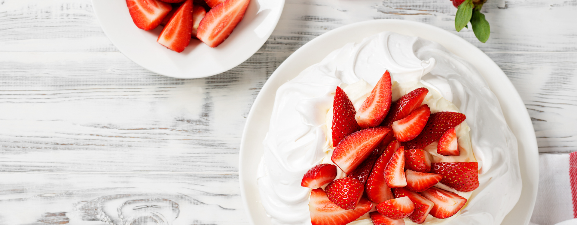 Pavlova à la fraise