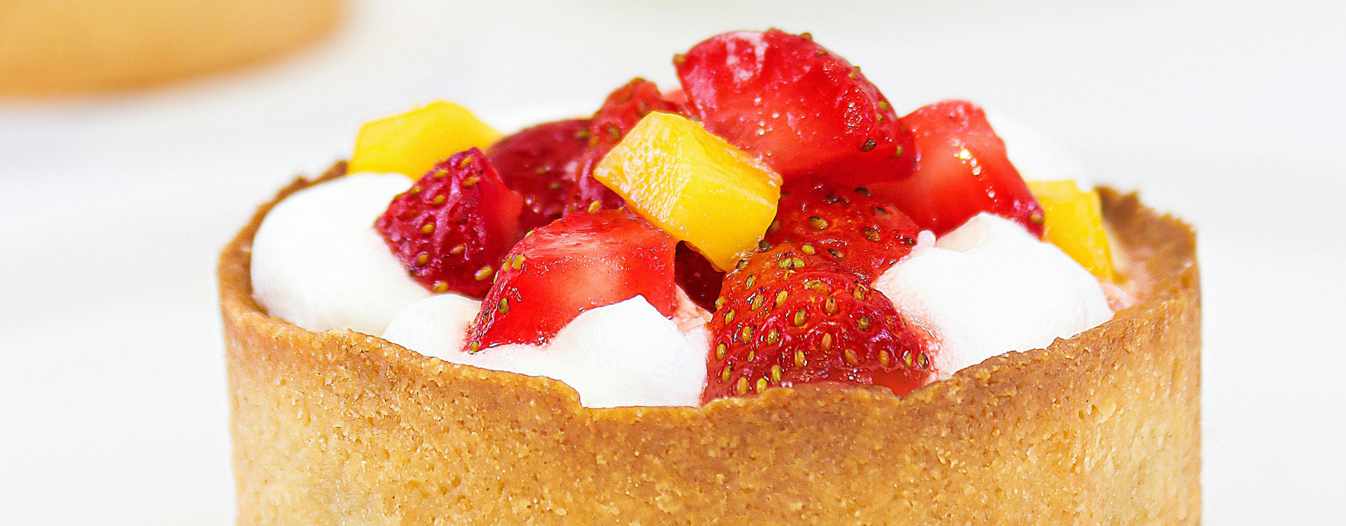 Tarte fraise et mangue