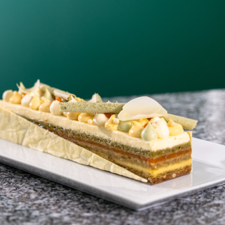 La Bûche Match’Agrumes, la Bûche fraîcheur d’hiver qui fait matcher les saveurs !