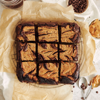 Brownie au chocolat et au beurre de cacahuètes