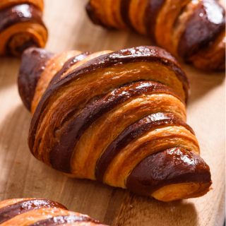 Croissant marbrés chocolat