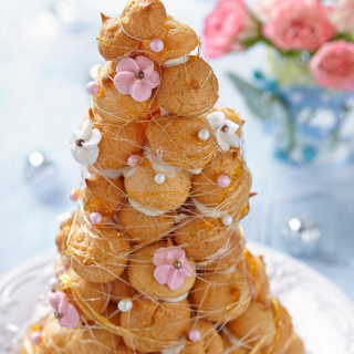 Recette de Croquembouche Rosée Fleurie