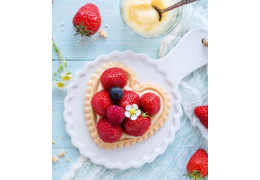 Tartelettes coeurs aux fraises
