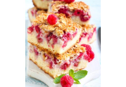 Crumb cake à la framboise